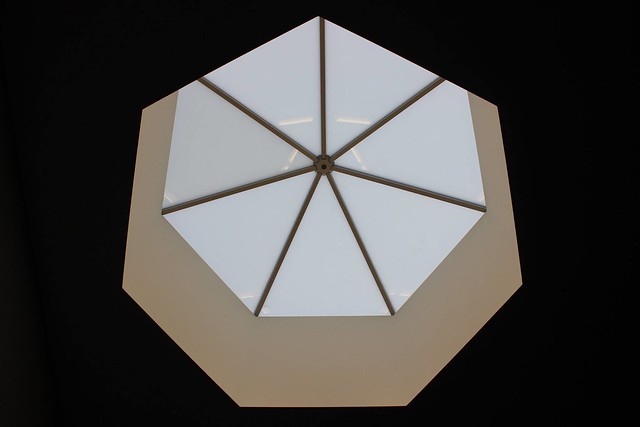 Skylight above the theatre lobby stairs within the Aga Khan Museum
