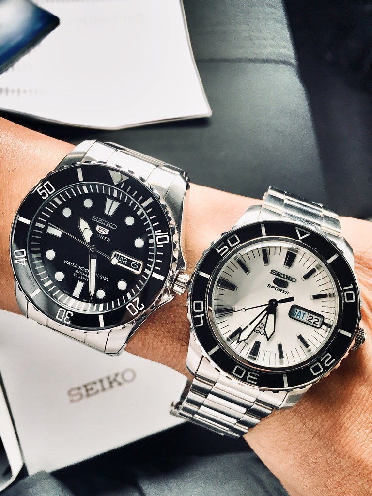 Life in Black and White | Seiko 5 SNZF17 aka Sea Urchin and … | Flickr
