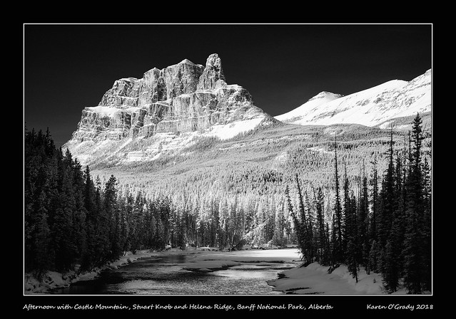 Afternoon with Castle Mountain, Stuart Knob and Helena Ridge, Banff National Park, Alberta