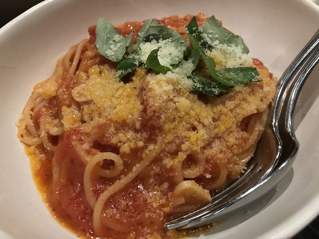 Tomato & Basil Spaghetti @Wolfgang Puck Pizza Bar, Shinagawa, Tokyo