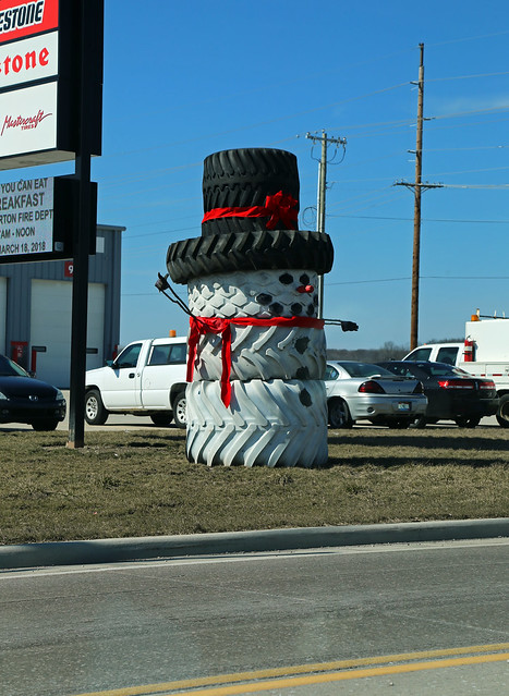 Tire Snowman — Bryan, Ohio