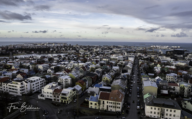 Reykjavík view from the top of Hallgrímskirkja