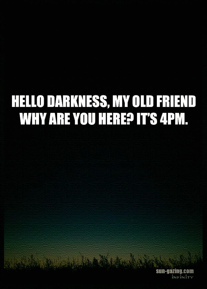 Funny Quotes : Hello darkness my old friend.. - #Funny | Flickr