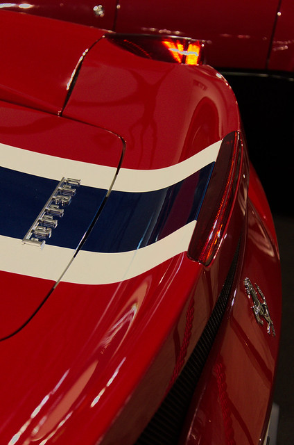 Tail of a Ferrari 458 Speciale