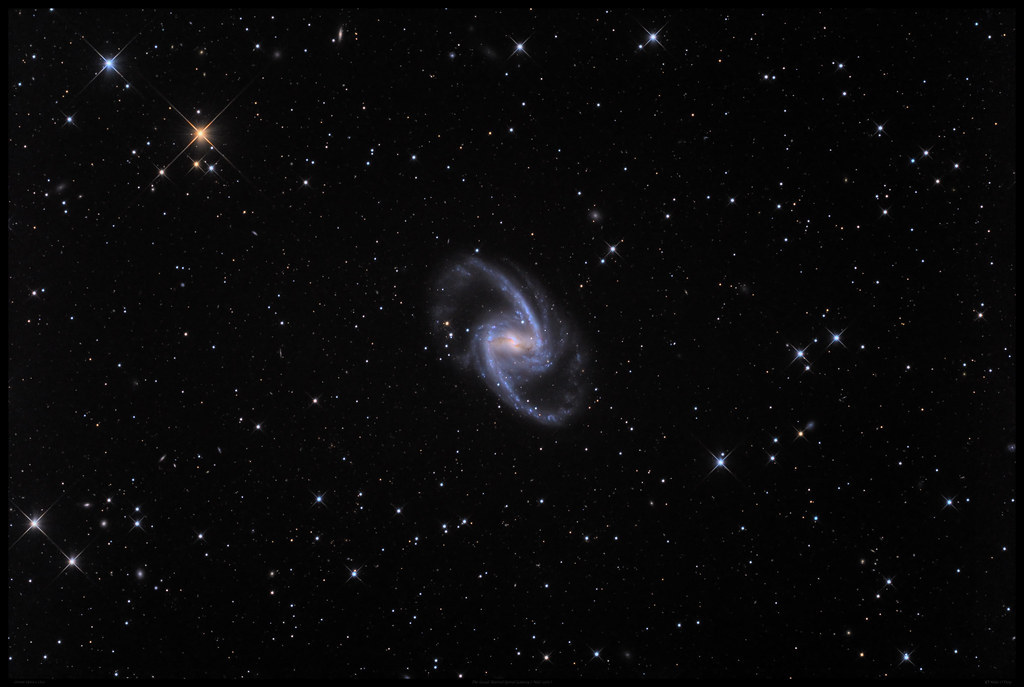 The Great Barred Spiral Galaxy ( NGC 1365 ) in the Constellation Fornax