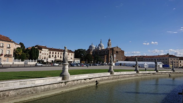The Basilica of St. Giustina, facing the great piazza of Prato della Valle - Padua, Italy