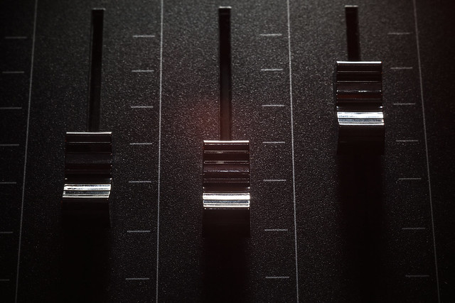 Faders of a Mixing Console