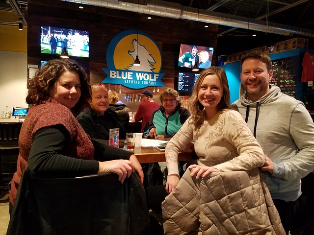 Thursday, December 13, blue wolf brewing co - first place: Wheel House (45.5 points)