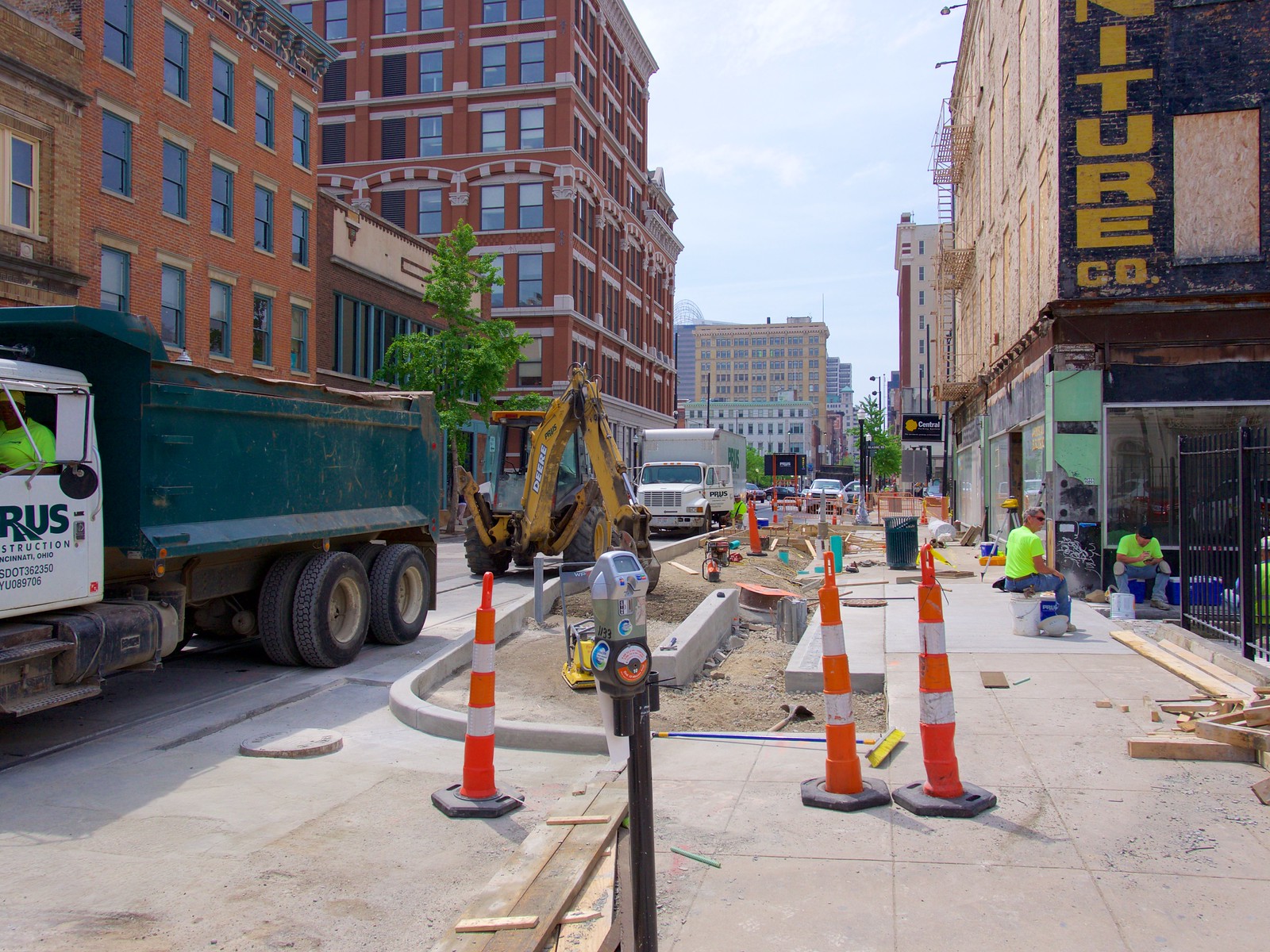 Streetcar Stop Construction