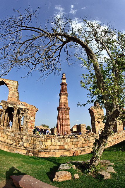 India. Qutab Minar de Nueva Delhi