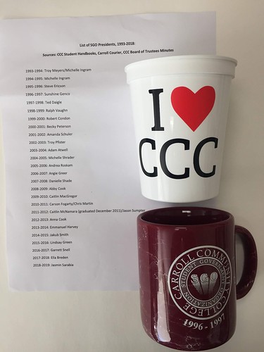 SGO mug and cup; list of SGO presidents