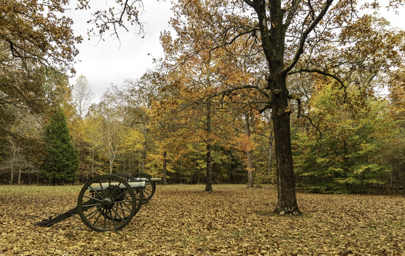 Fall colors at the site of Dresser’s Battery - Shiloh