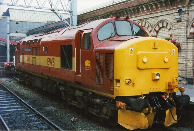 37401 at Crewe prior to working it's first North Wales coast passenger service 03/09/98.