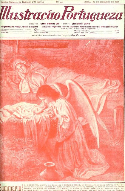 Capa de revista antiga | portuguese old magazine cover | Christmas edition | Portugal 1900s