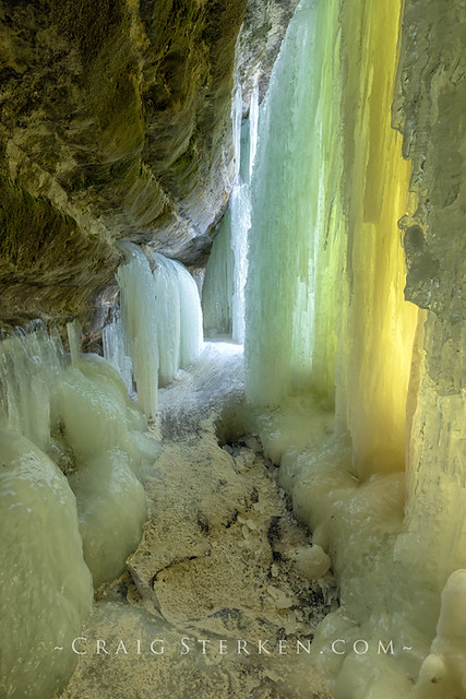 Eben Ice Caves in Northern Michigan, USA