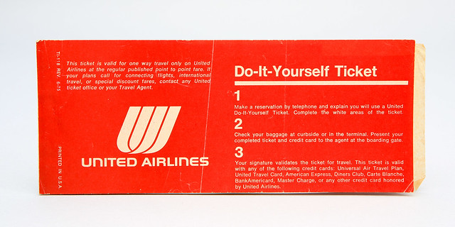 Ticket_United Airlines Do it Yourself_June 1975-1