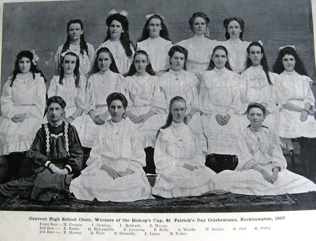 Convent High School Choir, Rockhampton, Qld - 1907
