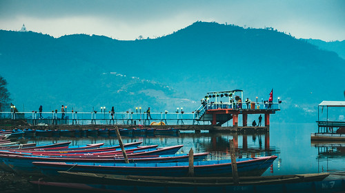 asia nepal pokhara phewalake lake boats landscape mountains olympus olympusomdem10markiii panasonic panasoniclumixg25mmf17asph