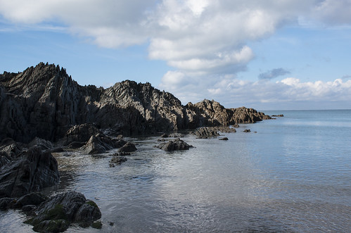 england devon woolacombe barricanebeach barricane coast sea ocean water beach rocks rocky nikon nikond5500 18140 d5500 sky rock bay landscape