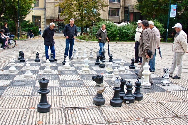 Chess game, Sarajevo, Bosnia and Herzegovina