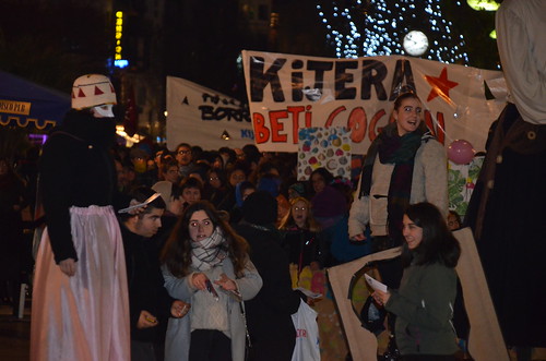Kijera Gaztetxearen aldeko manifestazioa