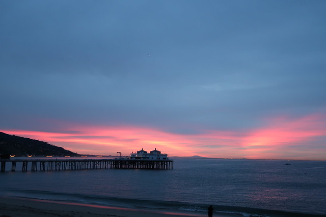 the pier at sunrise