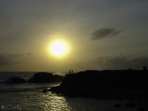 srilanka ceylon galle gallefort people silhouettes sunset
