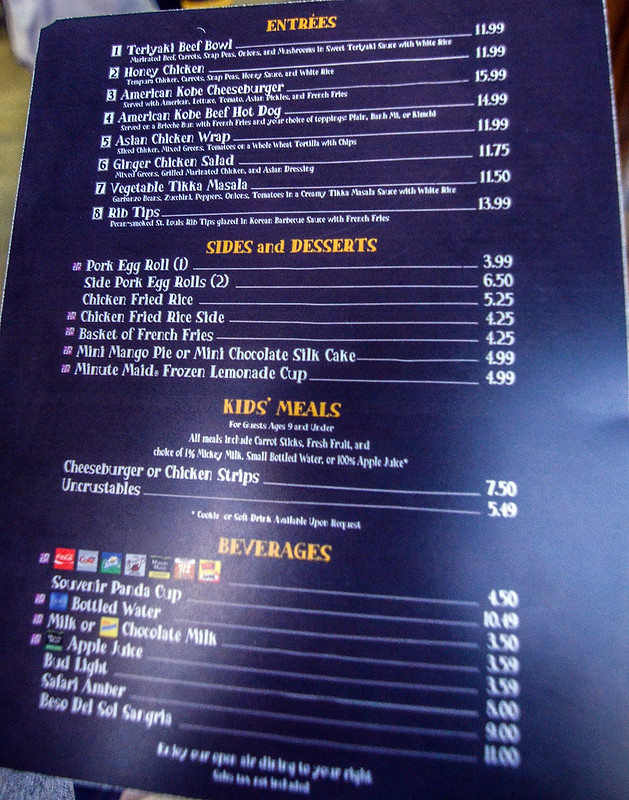 Yak & Yeti Local Foods Cafe menu AK