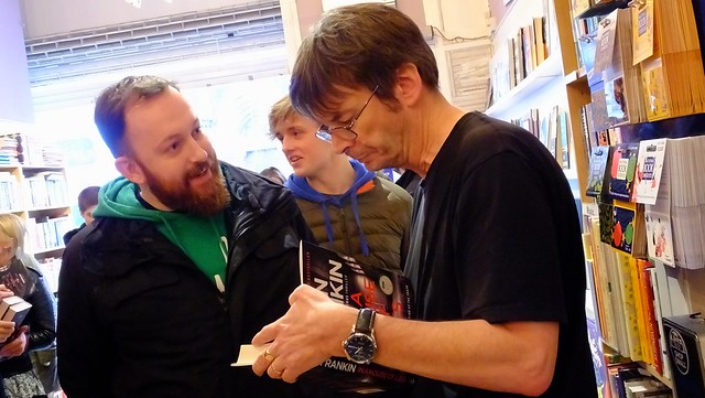 Ian Rankin signing in the Edinburgh Bookshop 03