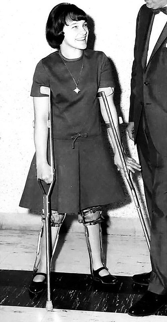 Well Braced and Happy polio girl