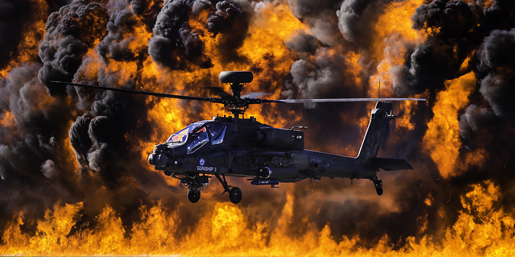AH 64 Apache Gunship helicopter taken at the royal International Air Tattoo  Stock Photo  Alamy
