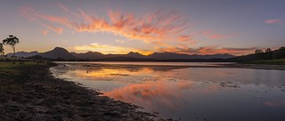Sunset reflections on Lake Moogerah