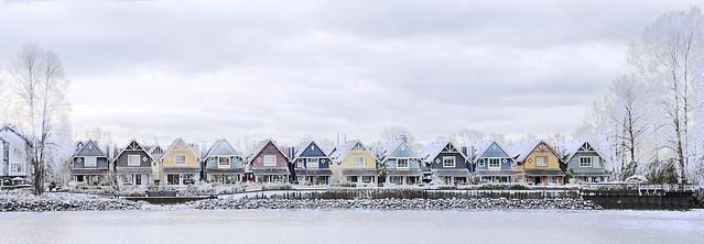 Queensborough Row of Houses, Snow Version