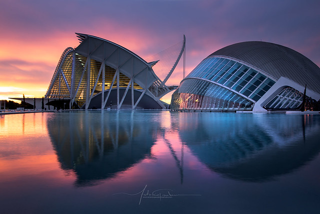 City of the Arts and Sciences Valencia city Spain