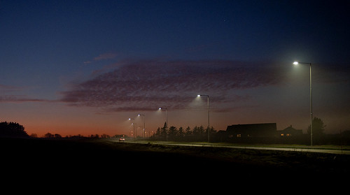 rege ølberg sola rogaland norge norway night road sunset driving audi streetlights landscape nikond700 7s66743v2