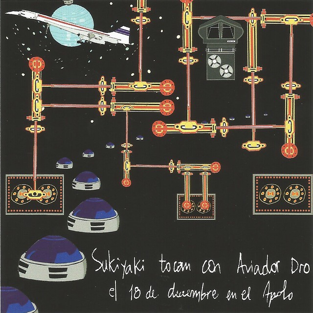Flyer concierto Sukiyaki y Aviador Dro