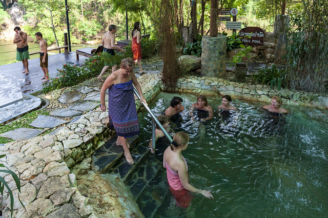 Rock Valley Hot Spring and Fish Spa / Спа на реке Квай