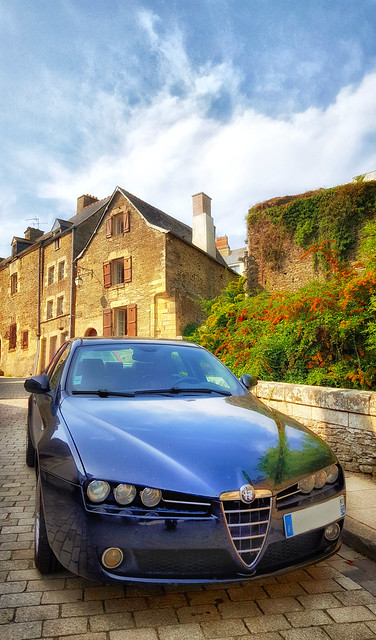 Alfa Romeo in Josselin, Brittany, France