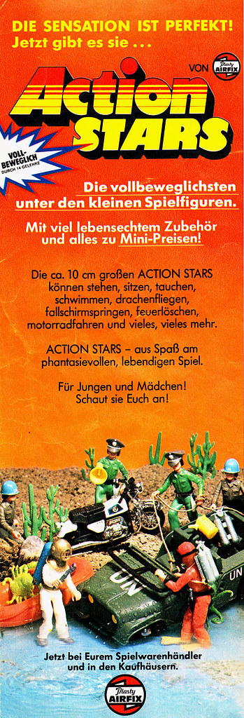 VINTAGE Airfix Action Stars Strassenbau-Kommando 70er Jahre 