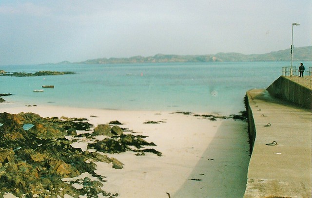 view from the jetty at Baile Mòr