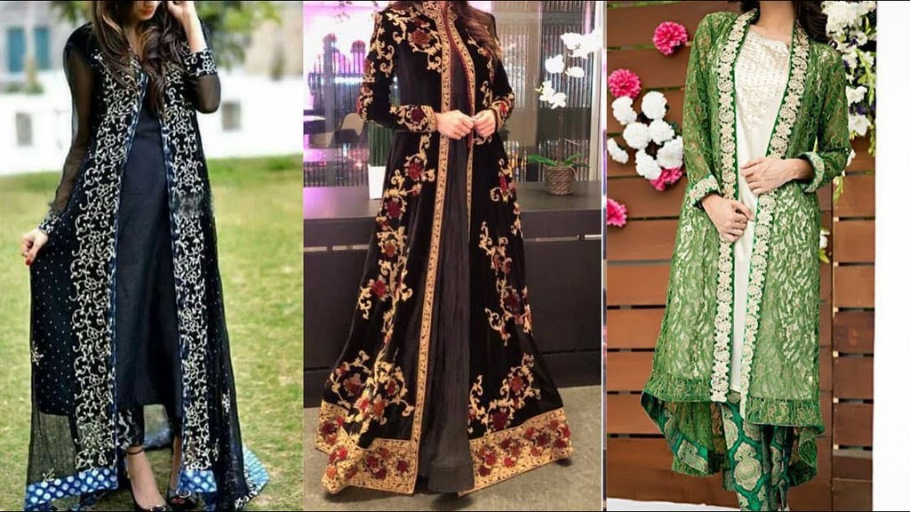 Stunning Gown Style Open Shirts Designs ...