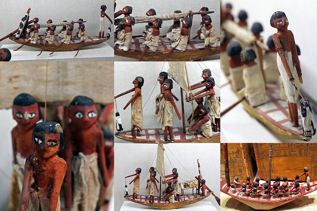 Ancient Egyptian models boats.