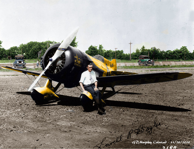 Gee Bee Z Bayles  --Colorized from B&W