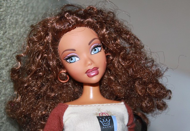 Barbie My Scene Teen Tees Madison African American AA Doll Curly Hair & Dog