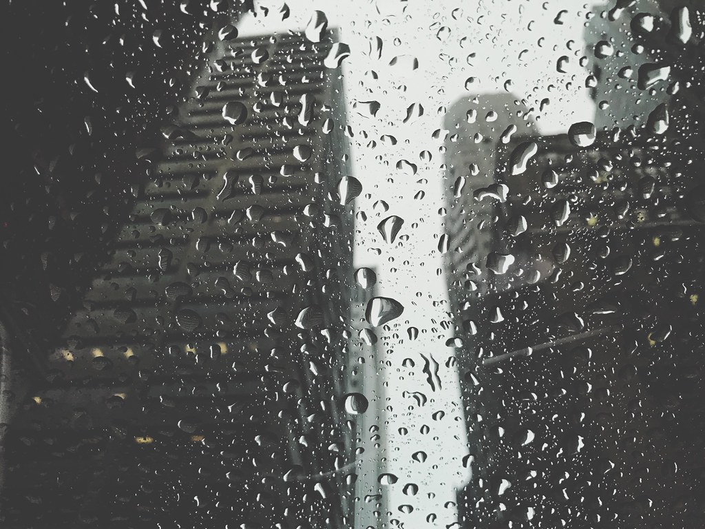 Rainy Days Wet Glass Material Drop Window Rain Car Wa