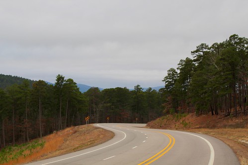 ouachita mountains arkansas national forest road highway scenic view