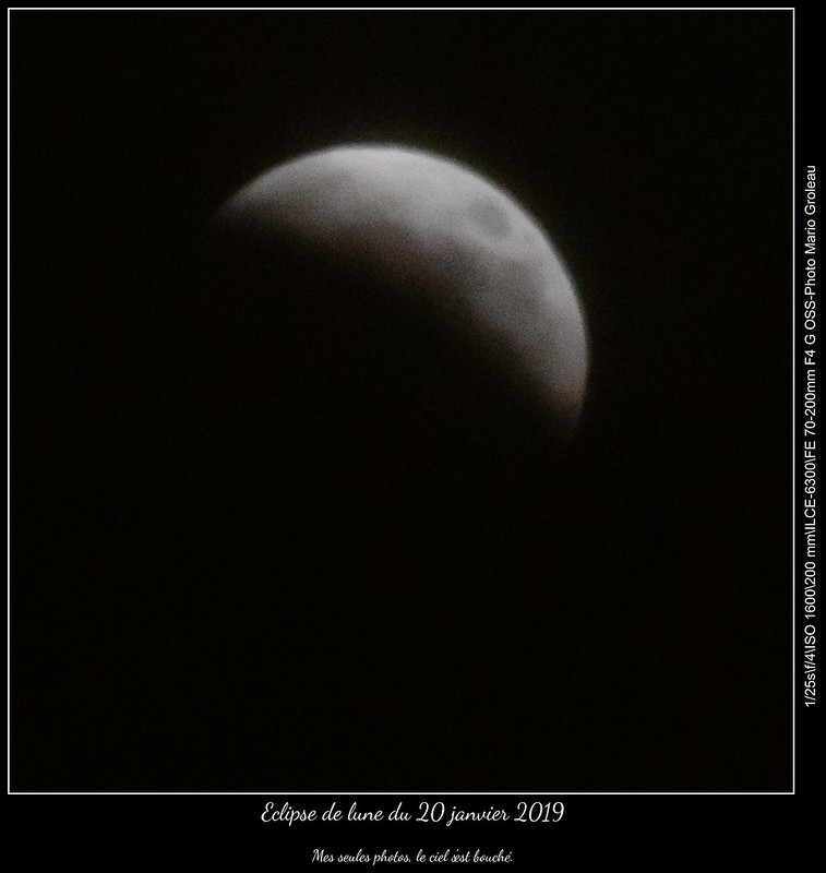 Eclipse de lune du 20 janvier 2019