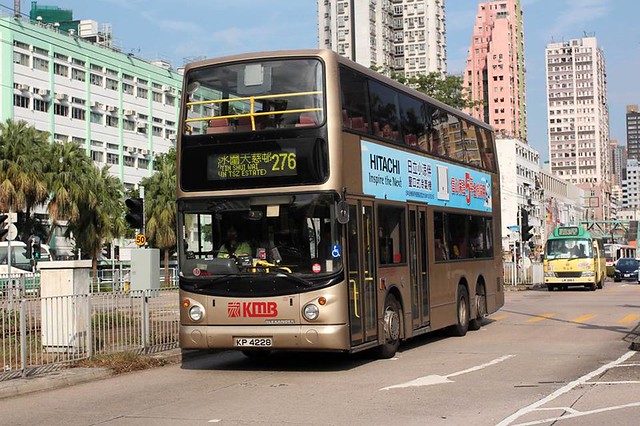 KP 4228 Kowloon Motor Bus ATS 130 Dennis Trident with Alexander ALX500 body at Yeung Long Hong Kong Oct18 by Jimmy Sheng