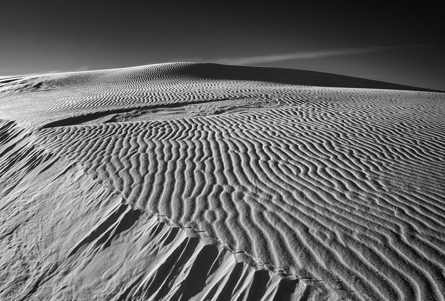 sculpted dune, white sands