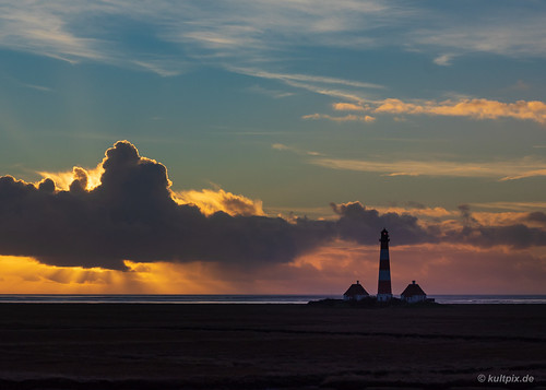 Leuchtturm Westerheversand | Abendhimmel im Dezember 2018 am… | Flickr